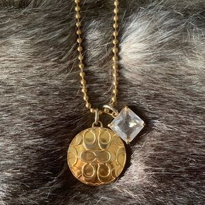Coach Signature Locket Necklace